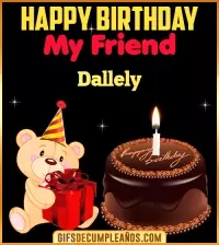 GIF Happy Birthday My Friend Dallely